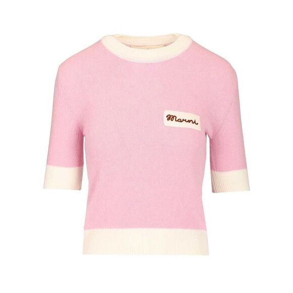 Marni Women Cropped Top In Wool Blend